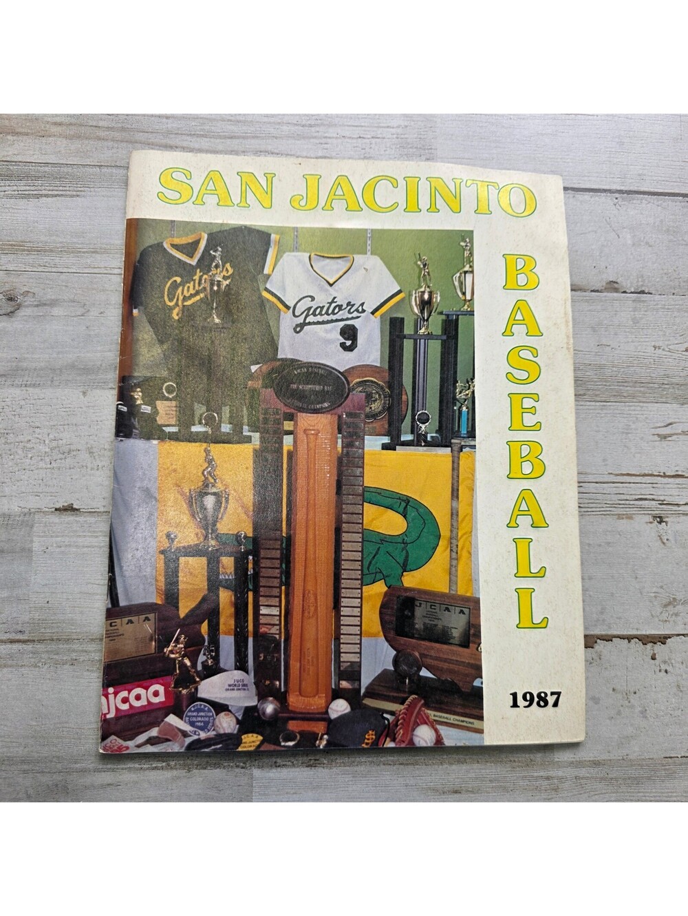 1987 San Jacinto Gators Baseball Team Yearbook